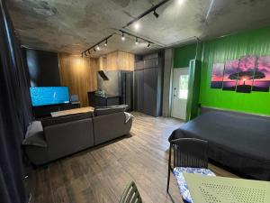 TV a/nebo společenská místnost v ubytování Green Escape -Eco Chakvi