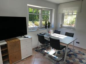 TV a/nebo společenská místnost v ubytování Apartment Am Haullenbach