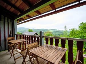 Balkón nebo terasa v ubytování Holiday Home Jizerka by Interhome
