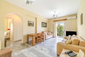 Posezení v ubytování The Green Cottage 1