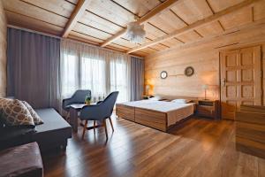 Postel nebo postele na pokoji v ubytování Willa owca czarna