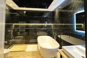 Koupelna v ubytování Hotel Delta Premium