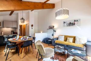 Posezení v ubytování Terrasses A3