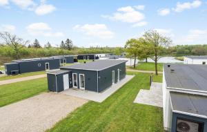 an overhead view of a modular building on a yard at Lovely Home In Ringkøbing With Kitchen in Ringkøbing