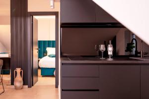 Кровать или кровати в номере Hotel SOL