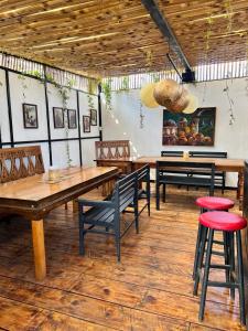 Hotel Casa Chapultepec餐厅或其他用餐的地方