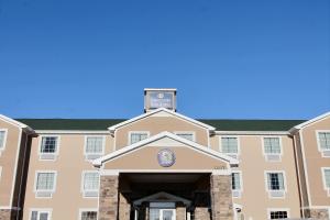 a view of the front of a building at Cobblestone Hotel & Suites - Beulah in Beulah