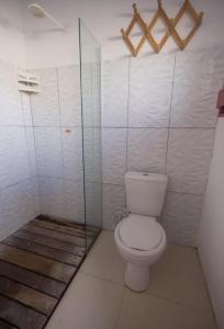 Koupelna v ubytování Canoa Hospedagem