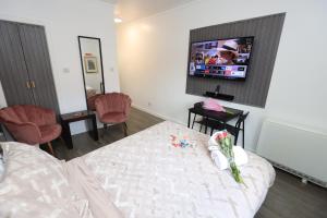 Modern VR apartment with virtual reality technology