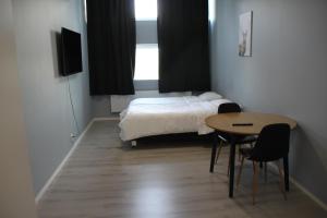 Postel nebo postele na pokoji v ubytování Hotell Salem