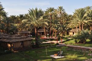 an aerial view of a resort with palm trees at Riad Lamane in Zagora
