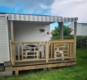 Fotografie z fotogalerie ubytování GRAIN DE SABLE - Mobil Home climatisé 5 pers - vue mer - Le Portel v destinaci Le Portel