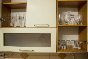 Kuchyň nebo kuchyňský kout v ubytování Apartment Iva