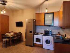 Køkken eller tekøkken på Island apartment N.Skioni