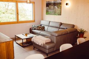 Ferienhaus Gîte Al Scheier Tarchamps的休息区