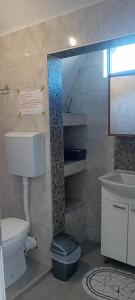 Koupelna v ubytování Apartmani Romansa Perucac