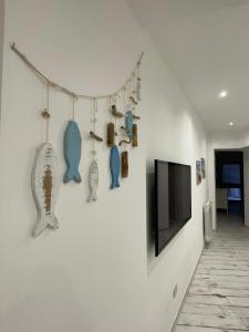 TV a/nebo společenská místnost v ubytování Casa vacanze da Rosalba