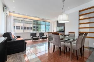 Posezení v ubytování APT com vista em Copacabana Posto 3