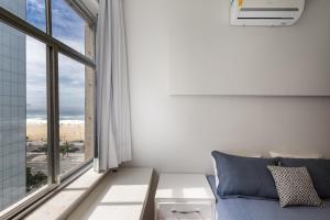 Posezení v ubytování APT com vista em Copacabana Posto 3