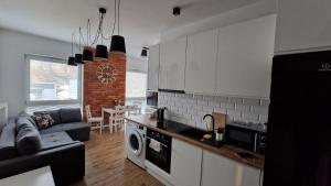 Kuchyňa alebo kuchynka v ubytovaní Apartament Zamkowy