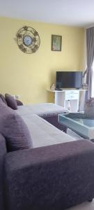 TV a/nebo společenská místnost v ubytování Apartmani Romansa Perucac