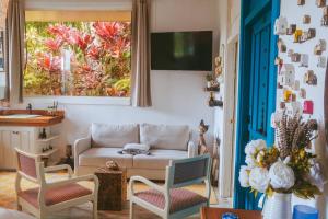 Χώρος καθιστικού στο Cuki House