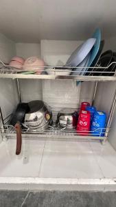 Kuchyň nebo kuchyňský kout v ubytování Homestay BỒ CÔNG ANH