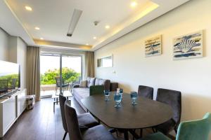 Χώρος καθιστικού στο Modern apartment in Makarska with sea view