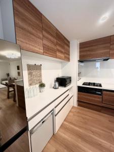 Una cocina o cocineta en スカイツリーまで徒步約10分、清潔、快適、便利、静か、設備完備！