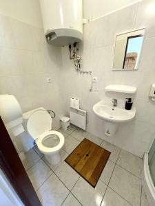 Kúpeľňa v ubytovaní Úzkokolejky - apartmány Kunžak - Lomy