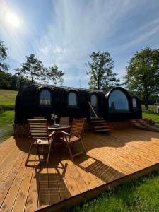 Zahrada ubytování Glamping Skrytín