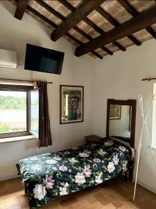 Postel nebo postele na pokoji v ubytování Leoncito del Conero