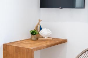 TV a/nebo společenská místnost v ubytování Alia Andros