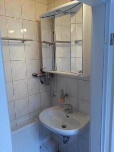 Koupelna v ubytování Große Ferienwohnung 85qm
