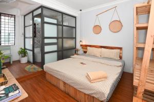 Postel nebo postele na pokoji v ubytování Sunny Hanoi Homestay + 37 fotografií