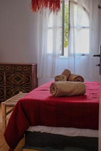 Postel nebo postele na pokoji v ubytování Villa Soun dans la campagne d'ESSAOUIRA
