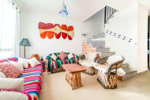 Posezení v ubytování Casa La Arboleda Juriquilla