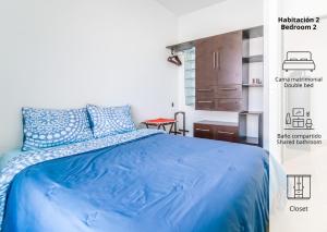 Postel nebo postele na pokoji v ubytování Casa La Arboleda Juriquilla + 23 fotografií