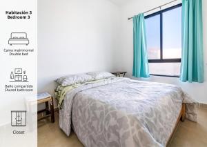 Postel nebo postele na pokoji v ubytování Casa La Arboleda Juriquilla