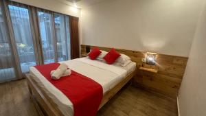 Postel nebo postele na pokoji v ubytování Abian Srama Hotel and Spa