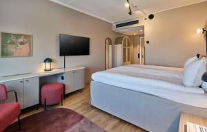 Letto o letti in una camera di Scandic Södra Kajen