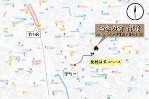 una mappa della città di 四季の宿 徹星 a Tokoname