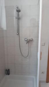 Koupelna v ubytování 2 Zi Souterrain Wohnung in Wiesbaden Schierstein + 11 fotografií