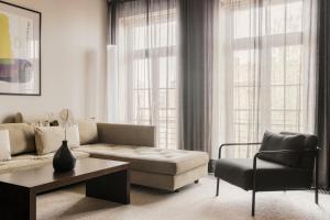 Posezení v ubytování Hotel Bergs Suites