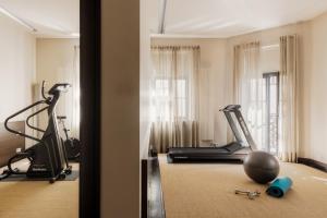 Fitness centrum a/nebo fitness zařízení v ubytování Hotel Bergs Suites