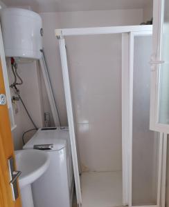 Koupelna v ubytování Casa Angeles