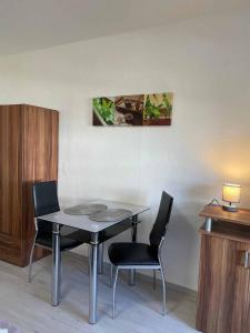 Posezení v ubytování Appartement am Brunnenplatzl mit Bademantelzugang