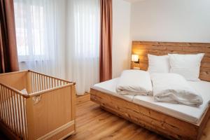 Postel nebo postele na pokoji v ubytování Bauernhäusle