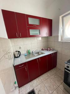 Kuchyň nebo kuchyňský kout v ubytování Moon House