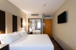 Postel nebo postele na pokoji v ubytování Hotel Ciudad de Valladolid